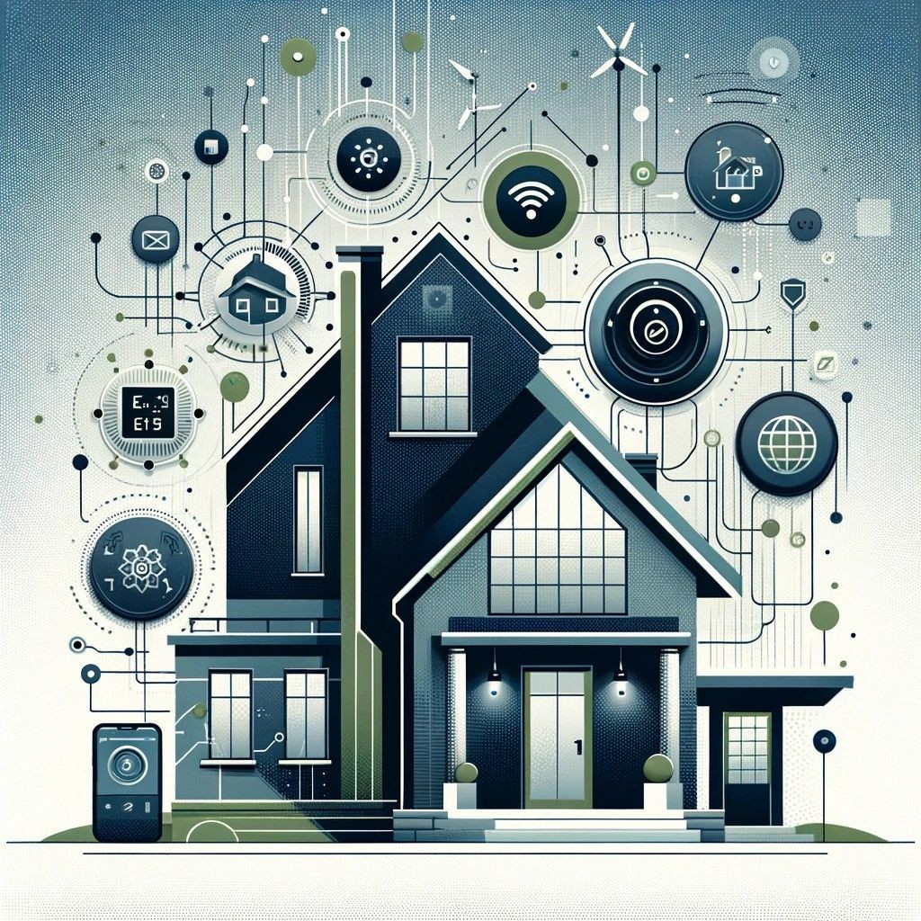 Visual metaphor for the integration of smart technology in property management for efficient and seamless operations.
